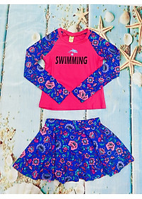 Set Đồ Bơi Bé Gái Dài Tay ĐI Biển Đi Học Bơi
