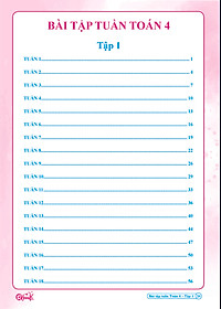 Combo Sách - Bài tập tuần Toán 4 tập 1 + 2