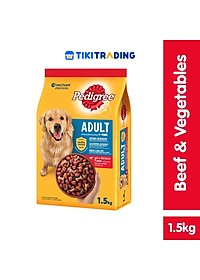 Đồ Ăn Cho Chó Vị Thịt Bò Và Các Loại Rau Củ Pedigree Dạng Túi 1.5kg