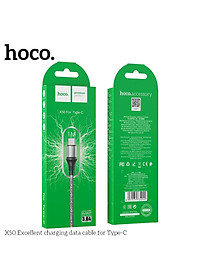 Cáp Sạc Nhanh 3A Hoco X50 Type-C Cho Samsung, Xiaomi, Oppo, Android,... Cáp Dây Dù Siêu Bền - Hàng Chính Hãng