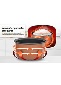 Nồi cơm điện Sunhouse SHD8611N 1.8 Lít - Hàng chính hãng