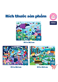 Đồ Chơi Xếp Hình Puzzle Mideer - Level 5 (03 tranh 99 - 120 và 140 mảnh ghép) - Dành cho bé từ 4 tuổi