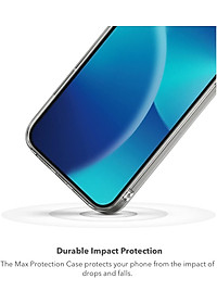 Ốp lưng kháng khuẩn chống sốc hỗ trợ sạc Maqsafe cho iPhone 14 Pro Max (6.7 inch) hiệu ZAGG Gear4 Crystal Clear Case (siêu mỏng 1.5mm, kháng khuẩn cho tay, chống sốc độ cao 4m, vật liệu tái chế thân thiện với môi trường) - hàng nhập khẩu