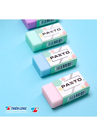 Gôm tẩy bút chì không mùi Pastel Pazto Thiên Long E-010 - Màu ngẫu nhiên - combo 10