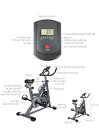 Xe đạp tập thể dục spining Airbike Sport - Hàng chính hãng