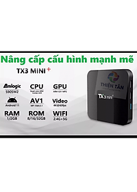 Box TV TX3 mini+ (2024) - Ram 4G/32G  Android TV 11.0 - Chip Amlogic S905W2 - Bluetooth 5.0 - Xem Truyền Hình Đá Banh Miễn Phí - Hàng Nhập Khẩu