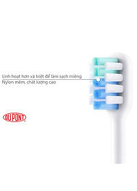 Bộ 2 bàn chải thay thế cho bàn chải điện Xiaomi DR-BEI sonic loại sạch EB-N0202 - Hàng Nhập Khẩu