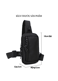 Túi Đeo Chéo Nam Thời Trang Cao Cấp Teement ,  Thương Hiệu Hợp Thời Trang Xu Hướng Hiện Đại , Lịch Lãm , Vải Polyester Chống Thấm Nước Hiệu Quả - Hàng Chính Hãng  