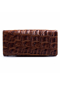 Bóp da nữ vân cá sấu lớn 2 gấp nhiều màu Huy Hoàng HP3116-17-18 + tặng 01 áo thun