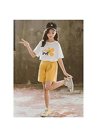 Set bộ quần áo trẻ em 18-45kg dành cho bé gái mẫu Hoa Vàng+ MI-ON. Thiết kế đẹp, chất liệu thoáng mát