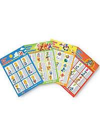 Bảng Cửu Chương Phép Tính Cộng, Trừ, Nhân, Chia - In Màu 2 Mặt