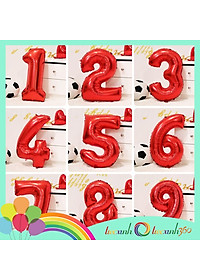 Bong bóng số trang trí tiệc xinh 0-9 size lớn (chọn màu)