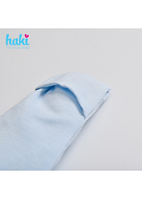 Bộ body sơ sinh liền tất, tay lật vải tre (Bamboo) cao cấp BB034, sleepsuit cho bé, set body dài tay cho bé sơ sinh chính hãng HAKI