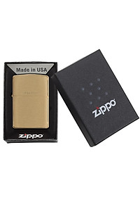 Bật lửa Zippo Brushed Brass Solid 204