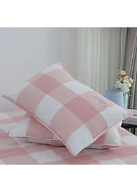 Vỏ gối nằm chần bông công nghệ nhuộm sợi Yarn Dyed K-Bedding KPCD, kích thước 45*65cm (1 cặp)