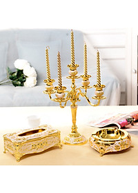 [Xịn Sò] Hộp Đựng Giấy Ăn KhoNCC Hàng Chính Hãng - Giúp Không Gian Nhà Sang Chảnh Hơn - NLVQ-5088-HDKGST - (Màu Vàng Gold)