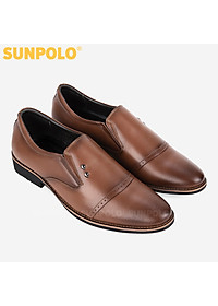 Giày Nam Da Bò Công Sở SUNPOLO SPH309 (Đen, Nâu bò)
