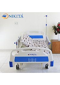 Giường bệnh nhân đa chức năng NIKITA DCN16 - Nâng đầu, Nâng chân, nghiêng trái phải, bô vê sinh, gội đầu, remote