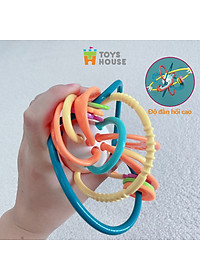 Đồ chơi bóng vòng nhựa mềm kết hợp gặm nướu cho bé ToysHouse 822-86