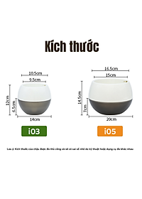 Chậu tự tưới MONROVIA I0 dành cho hoa, cây cảnh, trang trí nhà cửa, văn phòng