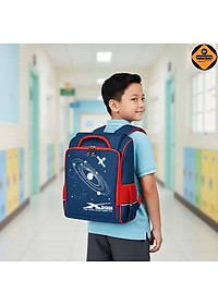 Balo Học Sinh Chống Gù Lưng Cao Cấp Cho Bé Tiểu Học, Xbags Universe XB3102, Nhiều Ngăn Tiện Dụng, Chống Thấm Nước, Màu Đỏ Cá Tính!