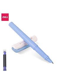 Bút Máy Học Sinh Deli - Bút Máy Cho Học Sinh Tiểu Học Kèm Ống Mực Xanh - Bút Viết Nhanh Mướt - SF520