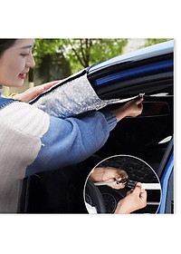 Bạt Phủ Che Nắng Chống Nóng Kính Lái Ô Tô Xe Hơi 3 Lớp Tráng Bạc Cao Cấp