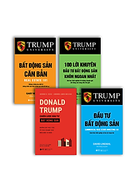Combo 4 cuốn sách kinh tế tâm đắc nhất:  Bất Động Sản Căn Bản + Marketing Căn Bản +  Donald Trump - Chiến Lược Đầu Tư Bất Động Sản + Đầu Tư Bất Động Sản( Tặng kèm bookmark Happy Life)