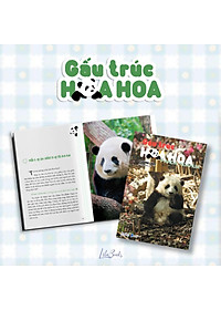 Gấu Trúc Hoa Hoa - Tặng Kèm 2 Bookmark Hai Mặt + 4 Postcard Hai Mặt Kèm Chân Đế + 1 Card Bo Góc Ánh Trai Lấp Lánh Ngẫu Nhiên 1 Trong 4 Mẫu
