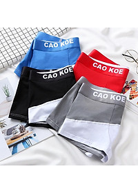 Quần lót nam - Quần đùi boxer nam CAO KOE cho Học sinh trẻ trung, sinh viên cá tính cotton nguyên chất 100% thoáng khí
