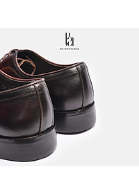Giày Buộc Dây OXFORD Da Bò Thật Đế Phíp Gỗ Lót Giày Thoáng Khí 0,5cm Phong Cách CLASSIC Công Sở Basic - B21 Shoemaker