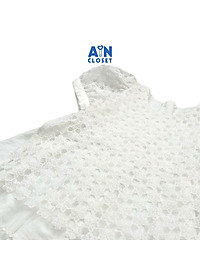 Áo dài váy bé gái họa tiết Hoa Ren trắng - AICDBG8W0FXM - AIN Closet
