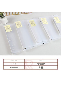 Bìa sổ tay bìa nhựa / Bìa gáy còng có thể thay lõi, ruột sổ  nhiều size A5-B5-A4 