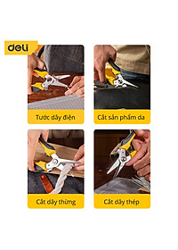 Kìm Cắt Đa Năng Deli Cao Cấp Kích Thước 8inch - Chất Liệu Chống Mòn, Gỉ - Sử Dụng Được Trên Nhiều Vật Liệu - DL2908