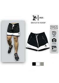 Quần đùi nam tập gym DO GYM SHOP quần ống rộng chất thun poly thoáng mát khi chơi thể thao