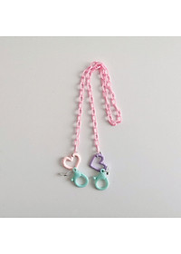 Dây đeo khẩu trang, Dây đeo kính thời trang chống rơi rớt 2 trong 1, dây khẩu trang xích nhựa