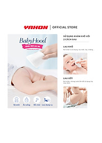 Combo Khăn Giấy Khô Em Bé BABYHOOD 100 Miếng/Bao