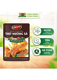 Combo Xốt gia vị hoàn chỉnh Barona: 1 gói Thịt Nướng Hàn Quốc (80gr) + 1 gói Thịt Nướng Ngũ Vị (80gr) + 1 gói Thịt Nướng Sả (80gr)