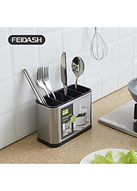 Hộp Đựng Dao Dĩa Đũa Bằng Thép Không Gỉ Cao Cấp Thương Hiệu FEIDASH 
