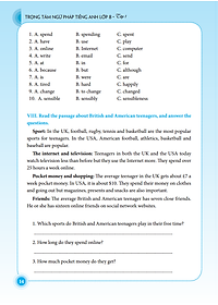 Sách Trọng Tâm Ngữ Pháp Tiếng Anh Lớp 8 - Tập 1 (Tái Bản 01)