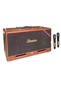 Loa karaoke xách tay K3 PLus Thương hiệu Bossinon công suất 600W-Thùng loa sơn vân gỗ phủ bóng chống trầy, 6 dường tiếng - HÀNG CHÍNH HÃNG