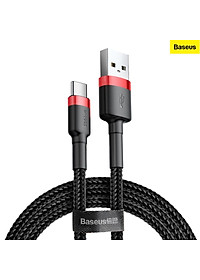Cáp sạc nhanh, truyền dữ liệu tốc độ cao Baseus Cafule Type C v2 cho Samsung / Xiaomi/ Huawei/ Oppo/Nokia ( max 3A, Sạc nhanh Quick charge 3.0, Siêu bền) - Hàng chính hãng