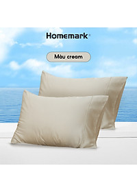 Cặp Vỏ Gối Nằm Lụa Tencel 60s Cao Cấp Homemark 50x70cm - Mềm Mịn, Thoáng Mát, Chống Nhăn PL1