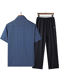 Bộ đũi nam trung niên, bộ quần áo trung niên nam cho bố