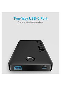 Pin Sạc Dự Phòng Anker 323 1A1C 12W 10000mah USB-A và Type-C A1334 - Hàng Chính Hãng