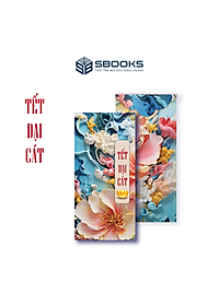 Combo 5 Cái Bao Lì Xì Thiết Kế Họa Tiết Hoa Mẫu Đơn 2025 Giấy Cứng C150 Siêu Dày Dặn - SBOOKS