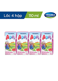Thùng 48 Hộp Sữa dinh dưỡng Hương Dâu Vinamilk ADM (110ml)