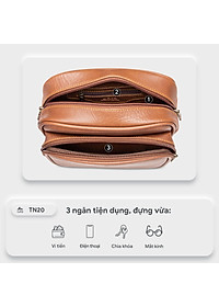 Túi Lata ( Thời trang nam đi chơi cỡ nhỏ - Túi đeo chéo da TN20 )