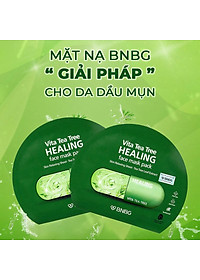Combo 10 Mặt Nạ BNBG Tràm Trà Thải Độc Da, Giảm Mụn Vita Tea Tree Healing Face Mask Pack 30ml x10