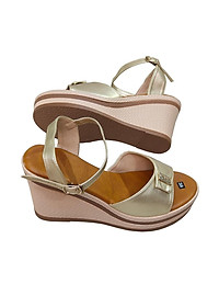 Giày Sandal Nữ Đế Xuồng HÀ NAM Da Bò Thật Thời Trang Cao Cấp 9cm DNU2144